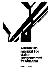 Manual fr datorprogrammet TRAVBANA